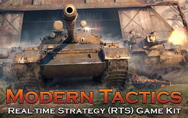 modern tactics realtime strategy unity game template