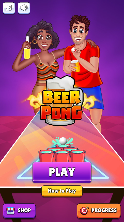 beer pong arcade unity game